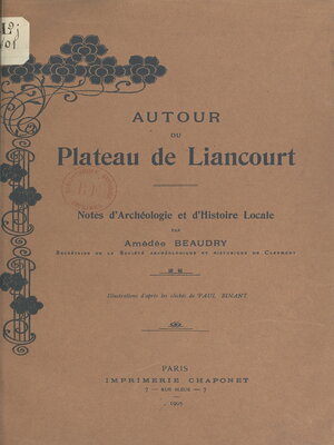 cover image of Autour du plateau de Liancourt